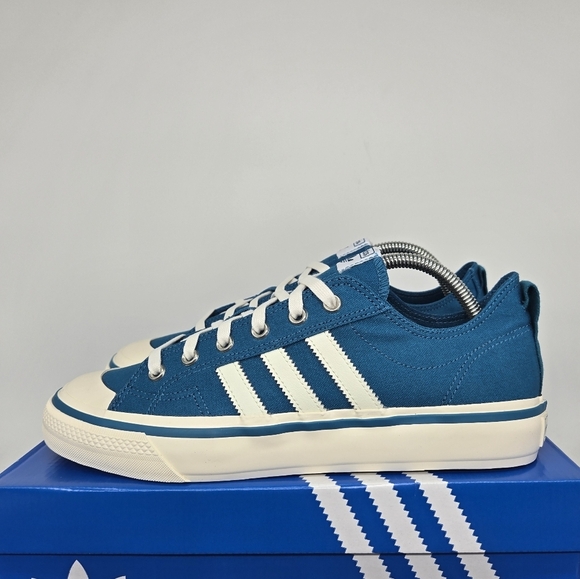 New adidas Lifestyle Nizza RF 74 Active Teal Off White Men's Shoes Size 13